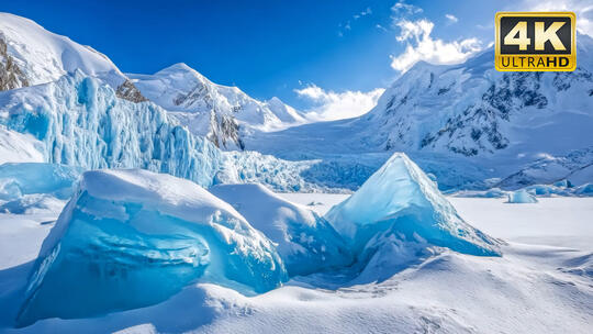 长白山天池天山天池唯美风景自然视频素材3