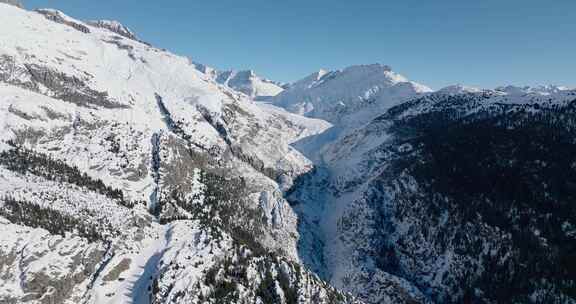 Belalp，山脉，瑞士，雪