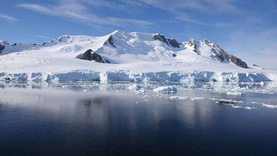 冰山融化环境保护雪气候冰冻海冰川