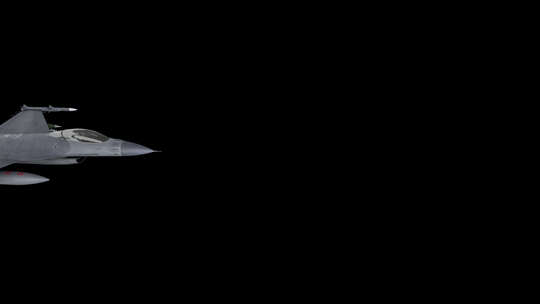 F16喷气式战斗机3D动画渲染合成视频素材模板下载