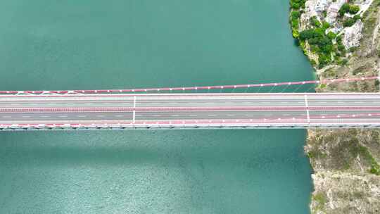 4K航拍川西泸定大渡河大桥风光视频素材模板下载