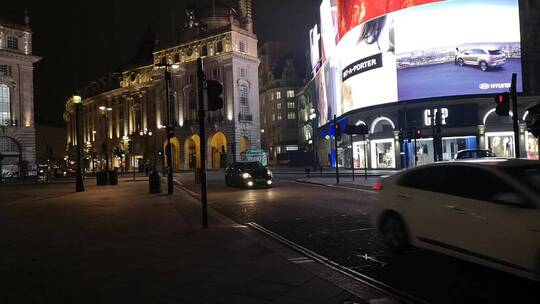 伦敦城的夜景