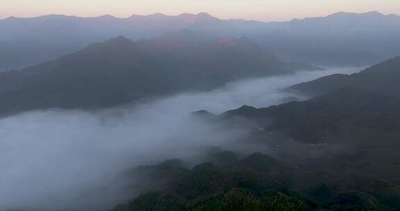 江南高山云海云雾丽水晨曦风光