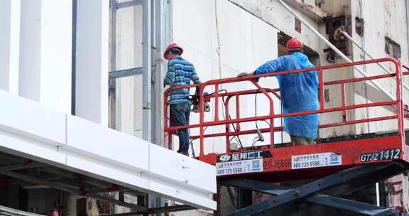 建筑工地 建设施工 工人工作 农民工