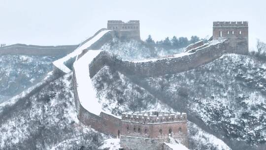 中国的长城万里征程中华文明华夏精神冬天