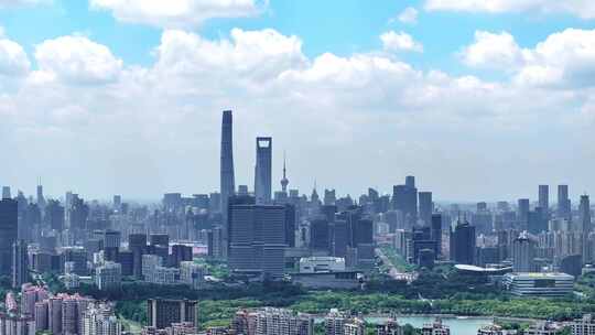 上海航拍 陆家嘴 城市局部 城市特写