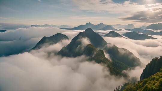 群山云海壮丽全景