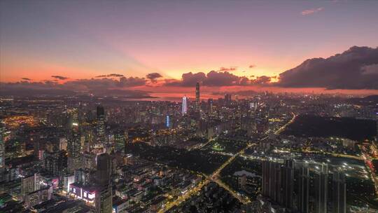 深圳夜景航拍