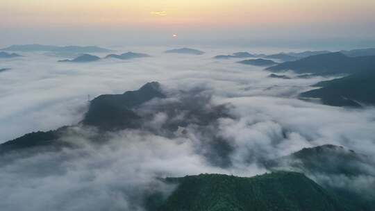 云海 日出 山峦