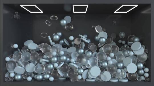 裸眼3D 动态小球视频素材模板下载