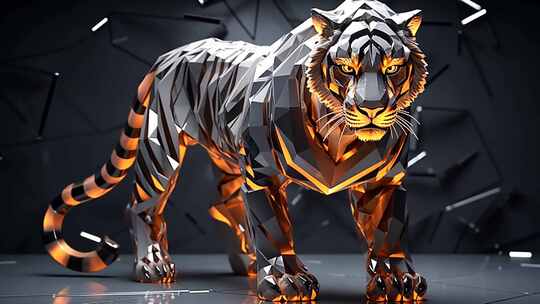 霸气老虎森林之王野生动物特写