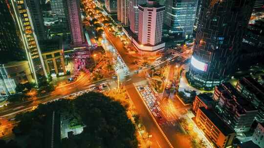 厦门城市航拍夜景