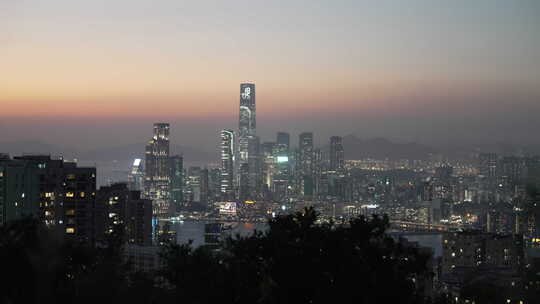 香港宝马山拍香港夜景