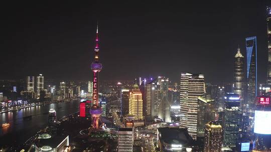 上海外滩陆家嘴夜景