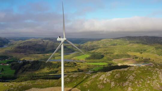 挪威风力发电机视频素材模板下载