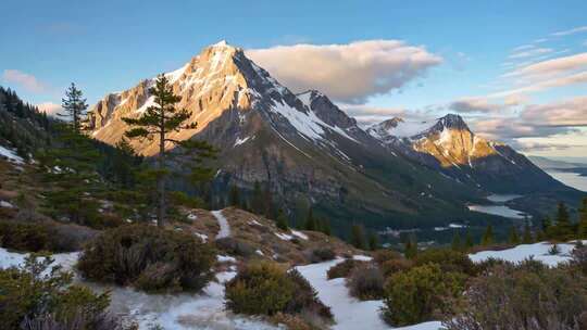 雪山自然风光全景