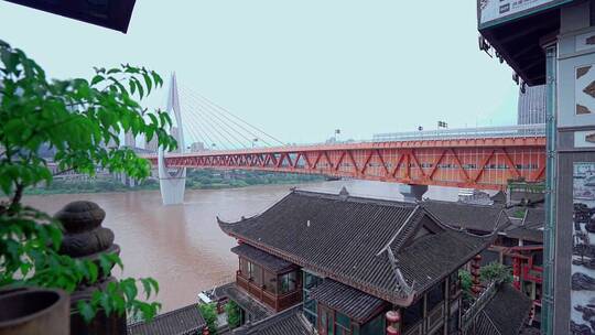重庆东水门大桥视频素材模板下载