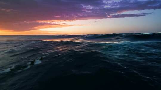 大海海岸线海浪FPV穿越机航拍