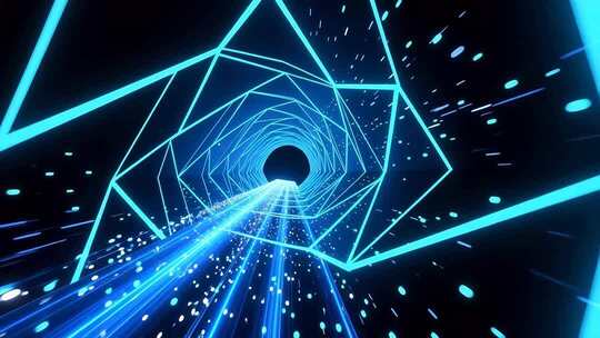 穿梭未来科技光线时空隧道4K