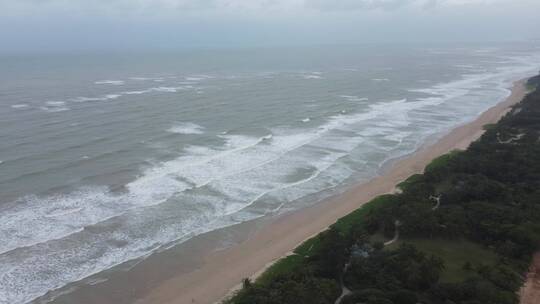 航拍海南沙滩美景