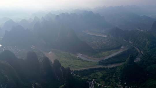 桂林山水漓江风光喀斯特地貌