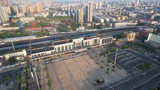 河南许昌火车站航拍