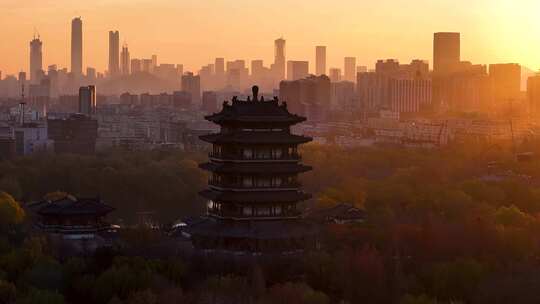 大明湖唯美日出合集