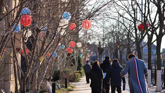 北京街头春节新年气氛