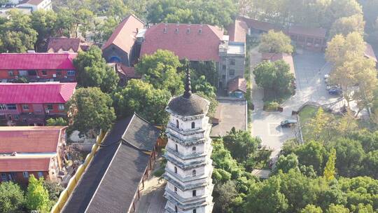 九江市能仁寺大胜塔航拍