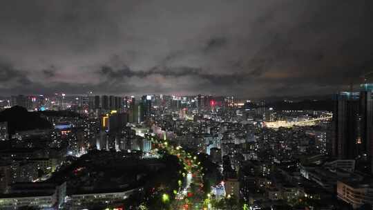 合集广东深圳城市大景夜景灯光航拍