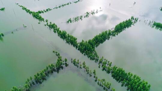 滇池南岸（海埂村）航拍