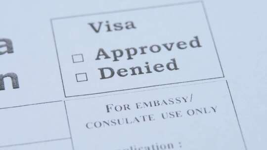 加盖已批准的签证决定