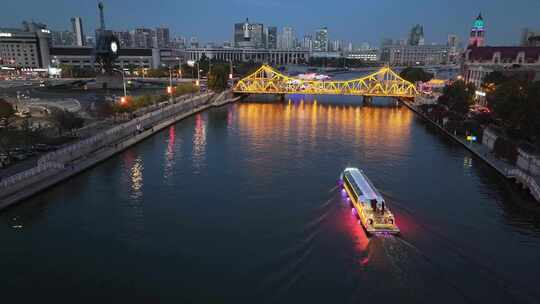 天津海河夜景