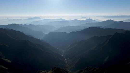 江南高山群山晨曦云海云雾浙江丽水松阳风光