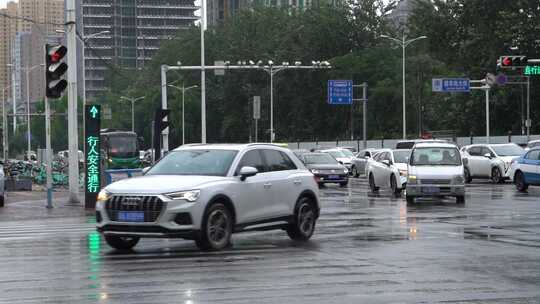 雨天 下雨 城市风光 写意 台风 雨中景色