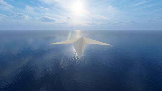 纸飞机飞过大海 远方 未来