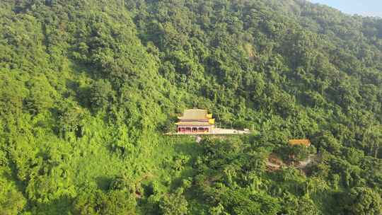 大山寺庙航拍