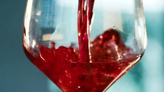 红酒倒在酒杯里视频素材模板下载