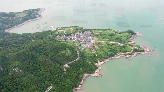 福建霞浦海岸线风景航拍