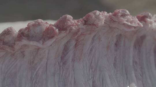 杀年猪的猪肉LOG视频素材模板下载