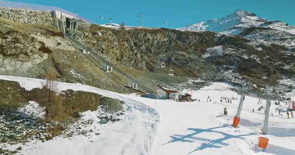 冬季，雪，斜坡，滑雪场