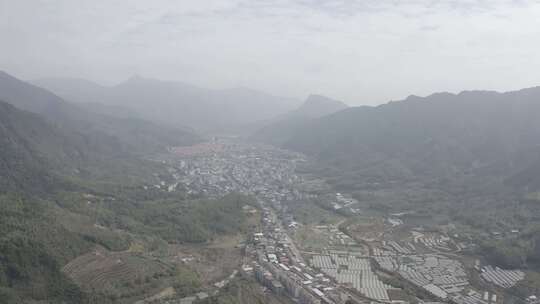 龙岩市新罗区江山镇江山旅游风景区山景航拍