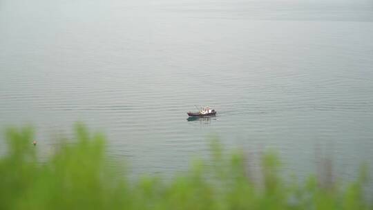 山东烟台-小钦岛，海上游船风光