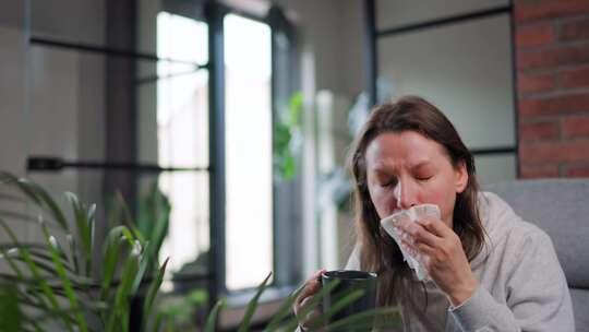 病人患流感或感冒有过敏症状