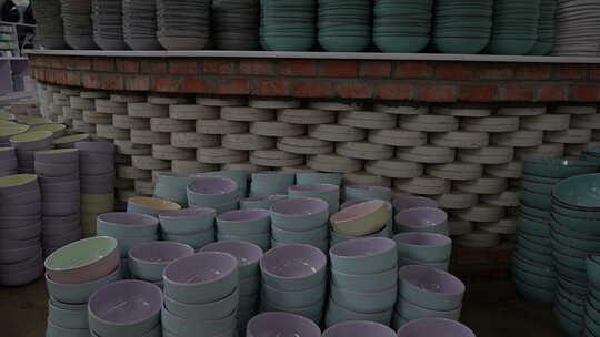 陶瓷产品展销售卖碗盘子杯子