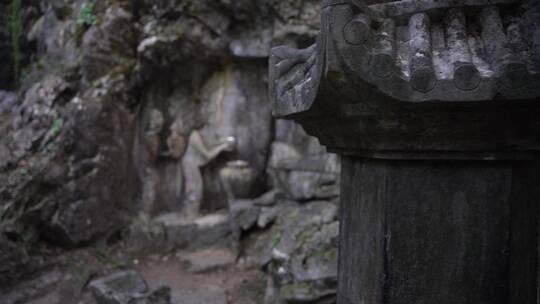 杭州灵隐寺飞来峰塑像