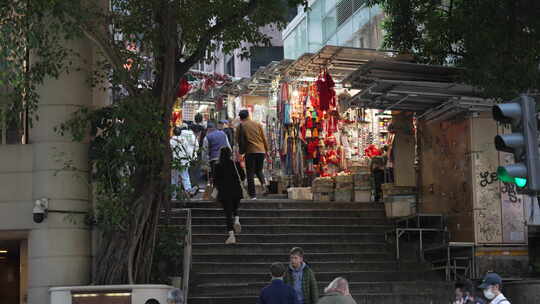 香港兰桂坊街景