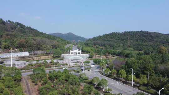 武汉江夏区楚天名山航拍