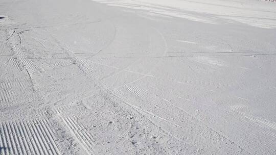 航拍滑雪场视频素材模板下载