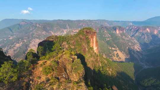 航拍丽江老君山